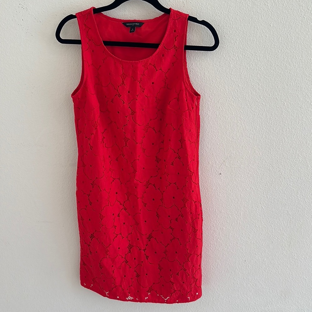 Banana Republic lace cocktail party dress
